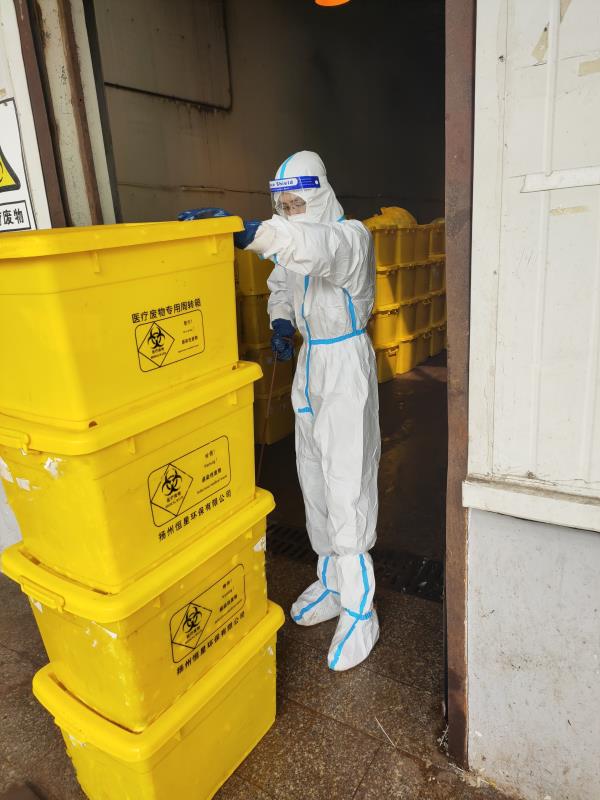醫(yī)廢收集作業(yè)現場